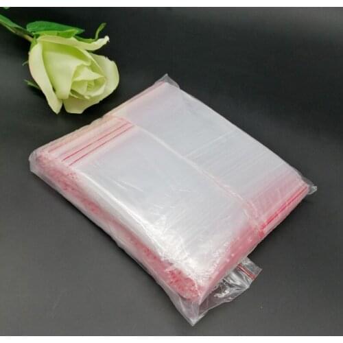 500pcs Plastic Ziplock Bags Gift Bag for Christmas Birthday Party Wedding Gift Packaging Bag Plastic Storage Bag Plastic Zip Bag