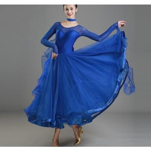 New Lady Ballroom Dancing Dress Modern Dance Competition Costume women Waltz Tango Foxtrot Quickstep dresses 064