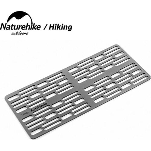 Naturehike Camping Baking Tray Titanium Alloy BBQ Ultralight Portable Picnic Grill Home Barbecue Plate Outdoor Tool Cookware New