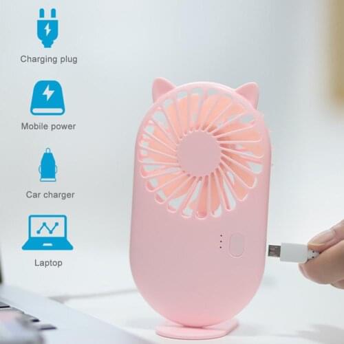 2 In 1 Pocket Fans Phone Stand Usb Charge Mini- Hold Fans Student Outdoor Bring Portable Small Fan DC Mini Air Cooler Ventilador