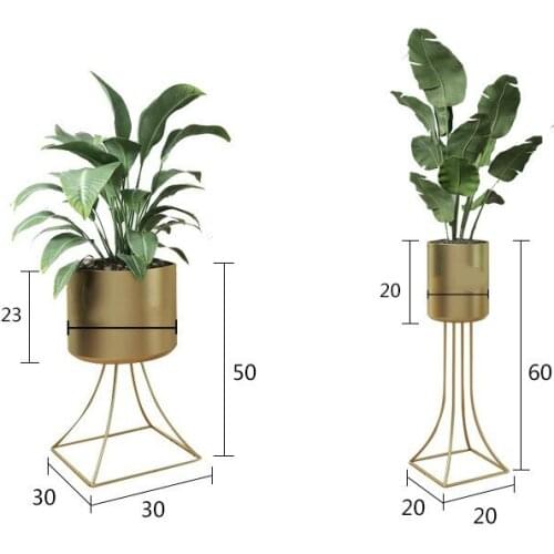 Three Color Wrought Iron Flower Nordic Stand Kit Water Planting Vase Style Succulent Flowerpot Iron Flower Stand Pot