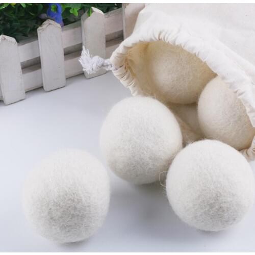 Practical Laundry Clean Ball Reusable Natural Organic Laundry Fabric Softener Ball Premium Organic Wool Dryer Balls LX9259