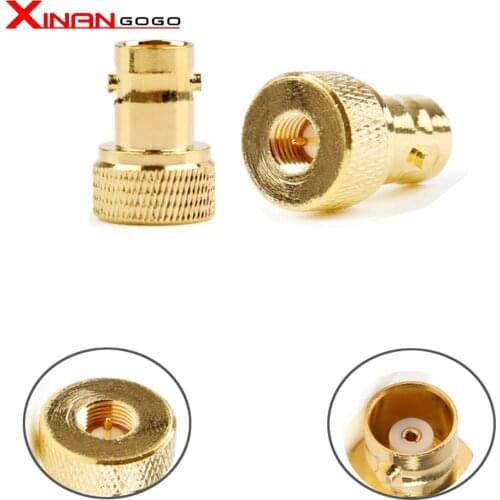 SMA Male Plug to BNC Female Jack Straight RF Connector Adapter For Yaesu VX-6R VX-7R VX-8R VXA-220 VXA-300