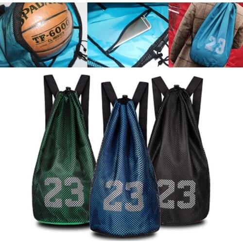 Outdoor Sport Shoulder Basketball bags For Football Volleyball Soccer Bag Mash pack Fitness Bucket Bag Backpack For Men
