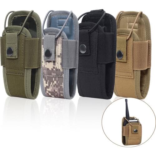 Tactical Molle Radio Pouch Walkie Talkie Holder Bag Interphone Storage Bag Hunting Mag Pouches EDC Accessories Pack Holder