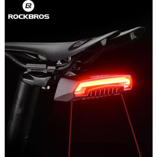 CATEYE Bike Light Bicycle Safety Rear Light Waterproof USB Rechargeable Seatpost Rear Fork Light Cycling Accessories Rapid X
