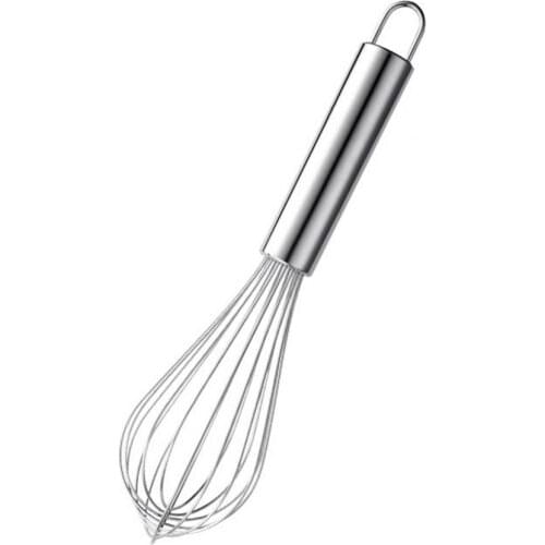 Egg Whisk Balloon Shape Heat-Resistant Non-stick Stainless Steel DIY Fondant Cake Egg Beater for Kitchen