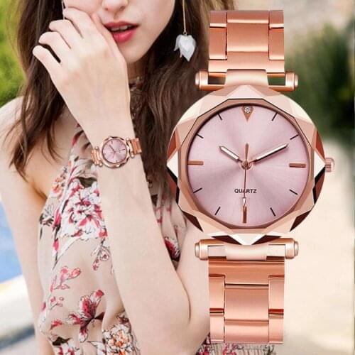 Ladies' Watch Casual Womens Quartz Watch Stainless Steel Belt Watch Luxury Wristwatch Clock Relogio Feminino