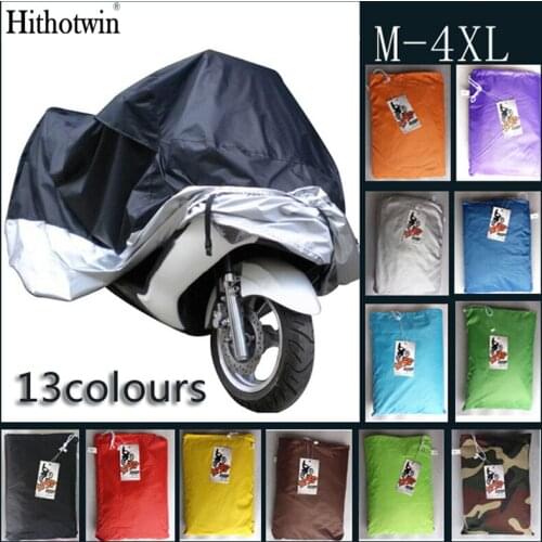 A+ 14colors M,L,XL,2XL,3XL,4XL universal Outdoor Uv Protector Bike Rain Dustproof Motorcycle cover for Scooter Covers waterproof