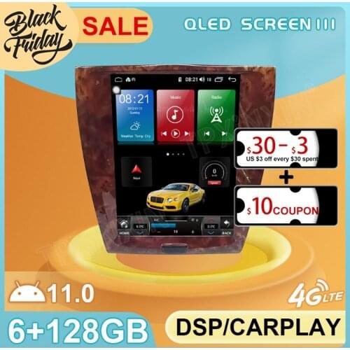 Android 11.0 128GB Tesla Style For Jaguar XK XKR S XKR-S 2007 Car GPS Navigation Auto Radio Stereo Multimedia Player Head Unit