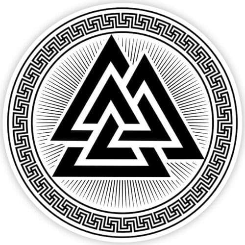 B0707# Self-adhesive Decal Ancient pagan Nordic Germanic symbols Car Sticker Waterproof Auto Decors on Bumper Rear Window Laptop