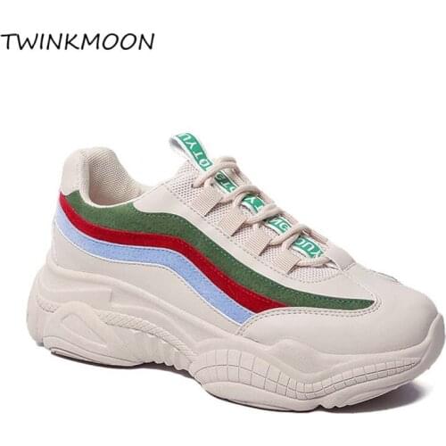 Basket Femme Sneakers Women Dad Chunky Sneakers Trainers Platform Wedges Shoes For Women Fenty Beauty Wave Colorful Sneakers