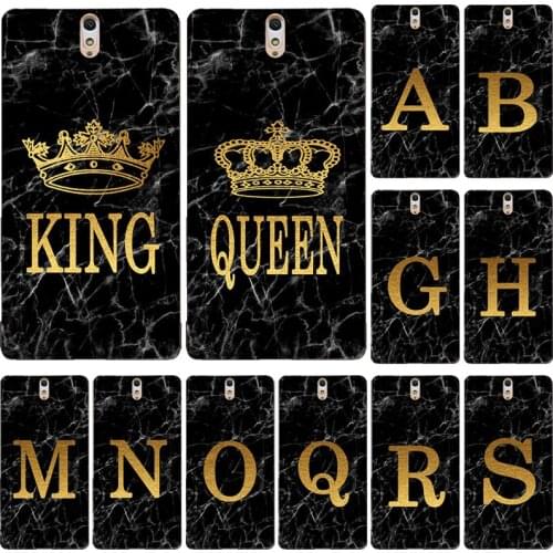 Phone Case for Sony Xperia C5 Ultra / Dual E5553 E5506 E5533 Marble Golden alphabet background Soft Print Cover Fundas