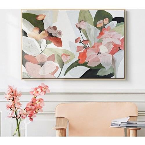 EECAMAIL Nordic flower decoration painting banner bedroom bedside painting DIY 5d Full diamond art painting embroidery No Frame