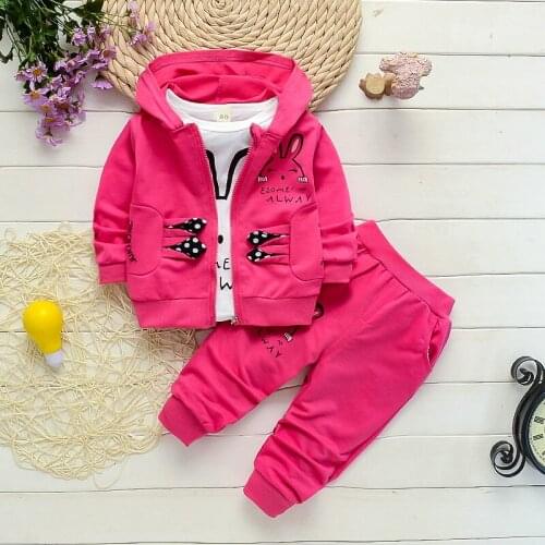 Cotton Baby Girls Clothes Spring And Autumn Newborn Baby Clothing Set 3pcs Unisex Kids Clothes Set Spring Toddler Kids Clothes
