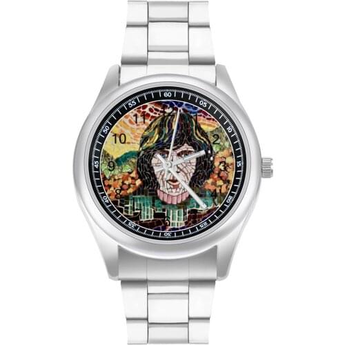 Horse Quartz Watch Upwrist Original Wrist Watch Steel Man Sport Photo Wristwatch