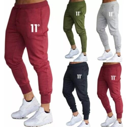 Hot Sale Solid Casual Mens Casual Slim Fit Tracksuit Sports Solid Male Gym Cotton Skinny Joggers Sweat Casual Pants Trousers