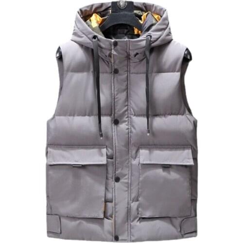 Mens Vest Jacket Men New Winter Warm Sleeveless Jackets Male Autumn Casual Waistcoat Vest Plus Size Veste Homme Brand Clothing