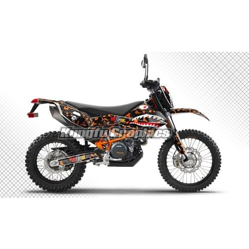 KUNGFU GRAPHICS Motorcycle Motocross Stickers Kit Custom Decals Wraps for 690 Enduro R 2012 2013 2014 2015 2016 2017 2018