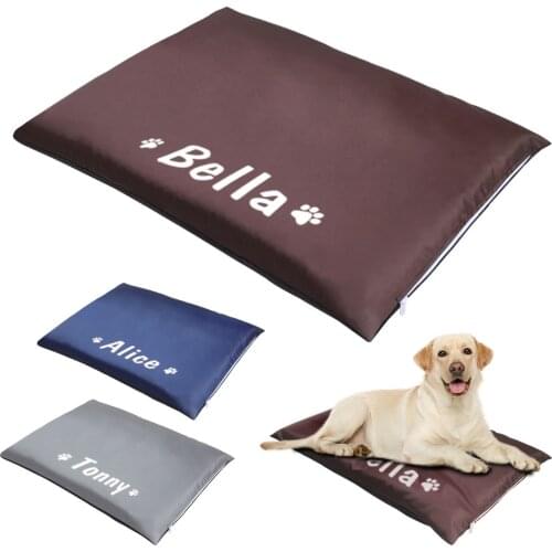 Personalized Dog Bed Dog Sleeping Bed Sofa Custom Pet Puppy Mats Printed Name Pet Cushion For Small Medium Large Dogs Cats