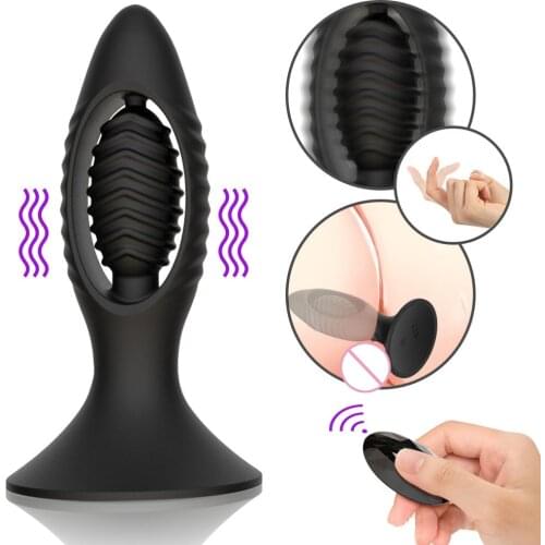 Hollow Anal Plug Butt Plug G-spot Stimulator Remote Control Dildo Vibrator Prostate Massager Sex Toys For Man Woman Erotic Toys