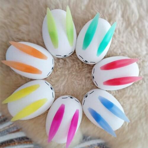 Bedroom Bedside Lamp for Children Baby Gift Touch Sensor Colorful Rabbit LED Night Light Battery Powered Silicone Bunny Lamp