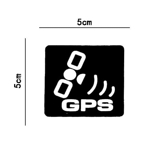 Anti-Theft GPS TRACKING Alarm SystemSticker Warning Lable Reflective Vinyl Decal for Car Motorcycle Bike Scooter 5 X 5cm