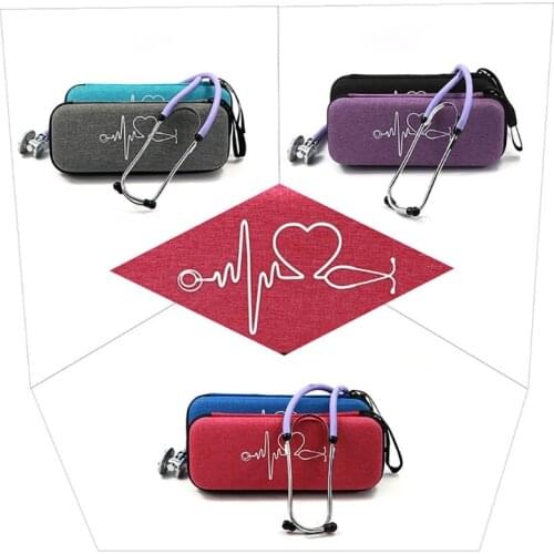 R91A Stethoscope Carrying Case Storage Box Protector with Mesh Pocket for 3m Littmann Classic III Stethoscope