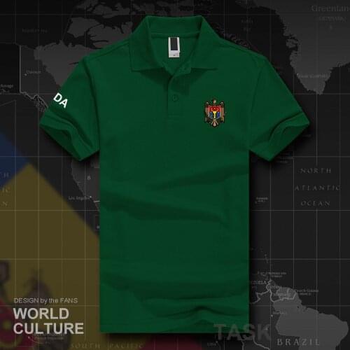 Republic of Moldova MDA polo shirts men short sleeve white brands printed for country 2018 cotton nation emblem new fashion