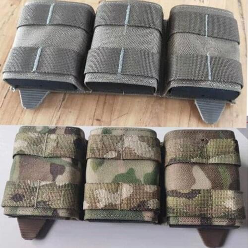 Tactical Air Gun 5.56 Triple Magazine Bag Multicam Vest MOLLE MAG Ammunition Fixed bag