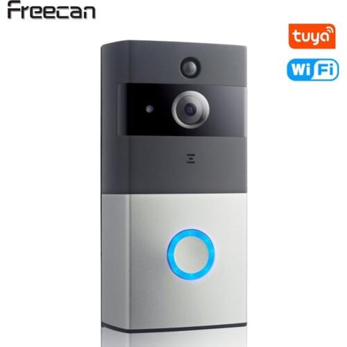 FREECAN Smart IP Video Intercom Wifi Doorbell Tuya App Ondersteuning Amazon Alexa Smart Home Draadloze Beveiliging Video Deurbel