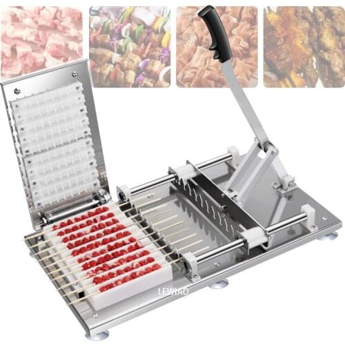 Meat Beef Mutton String Device Manual Stringing Machine Barbecue Skewer Artifact For Bbq Making Machine Kebab Food Processor