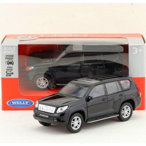 Welly 1:36 Diecast Land Cruiser Prado Alloy Diecast Model Car Kids toys Christmas gift Adult collection Pull back car