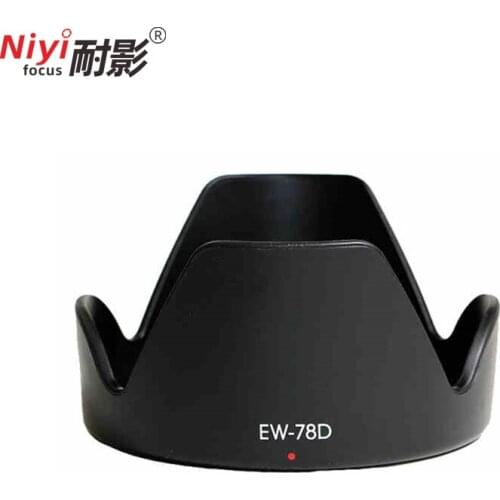 1pcs EW-78D Camera Bayonet petal Lens Hood Reversible suit for canon EFS 18-200mm f/3.5-5.6 IS Lens SLR hood