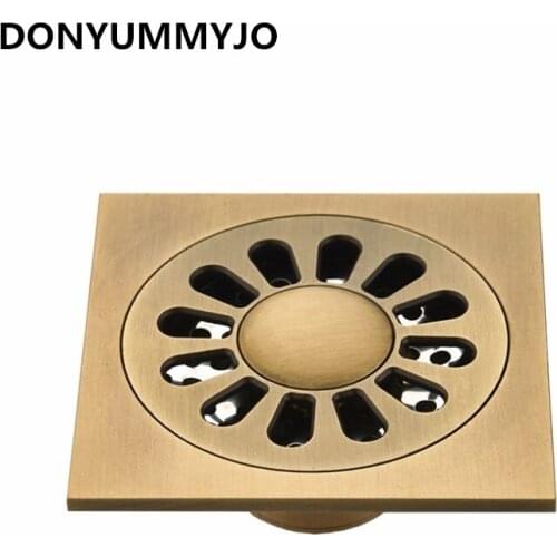 1pc High Quality European-style Bathroom Floor Drain Deodorant Brass Antique Self-styled Washing Machine Floor Drain