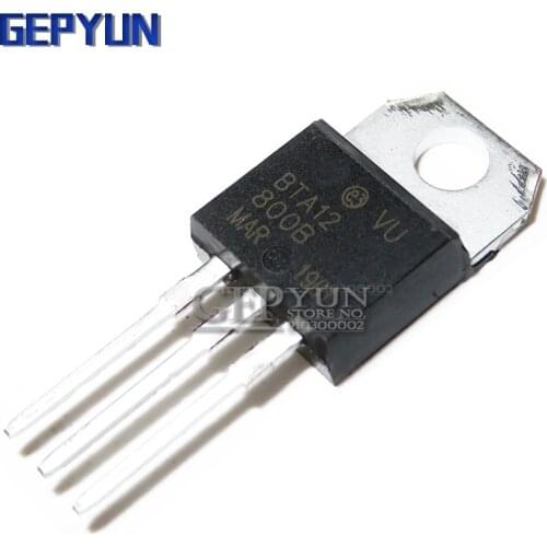 10PCS BTA12-800B BTA12-800 BTA12 Triacs 12 Amp 800 Volt TO-220 100% Gepyun