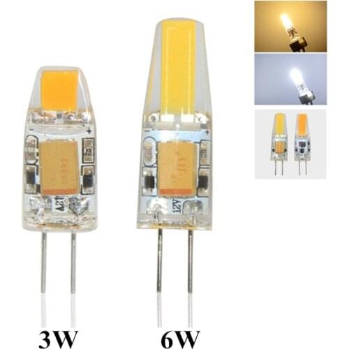3W 6W Crystal home ceiling Spotlight G4 LED mazie bulb COB Luz lampada AC/DC 12V Wholesale Ampoule Energy saving Cold Warm White