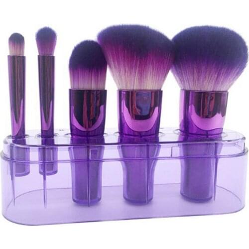 New Makeup Brushes 5PCS Soft Synthetic Makeup Brush Kit Blending Powder Contour Eyeshadow Eyebrow Brushes With Box