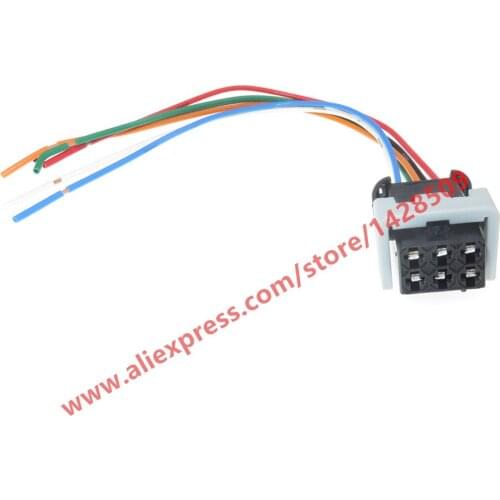 6 Pin Natural Gas Powered Engine Cable Plug O2 Oxygen Sensor Connector For Weichai Bosch