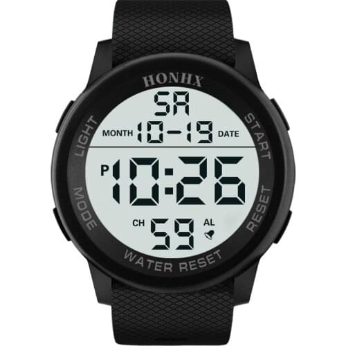 Luxury Sports Watch Men Analog Digital Military Sport Watches LED Waterproof Wristwatch Gift For Men 2019 Relogio Masculino SD