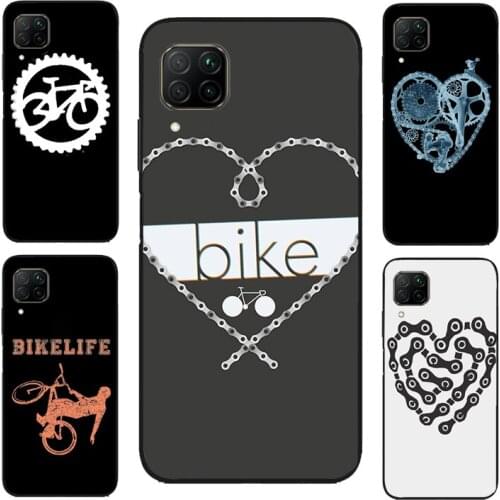 Road Bike Chain Heart Case For Huawei P Smart 2019 Y7 Nova 5T P20 P40 P30 Lite Mate 20 For Honor 8X 9X 8A 10i