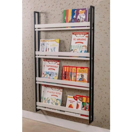 Montessori Children Room Educational Bookcase Wood Wall Mounted 4 Shelves