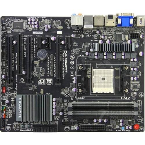 For Gigabyte GA-F2A85X-UP4 Original Used Desktop Motherboard F2A85X-UP4A85X Socket FM2 DDR3 SATA3 USB3.0 ATX