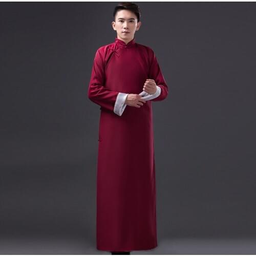 Chinese Folk Dance Chinese Traditional Clothing Robe Teacher Clothing Youth Students Loaded Wholesale