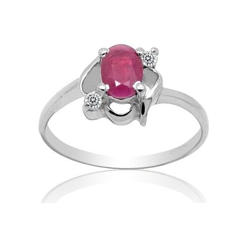 Classic Ruby Ring for Engagement 100% Natural Ruby Ring for Wedding Solid 925 Silver Ruby Silver Ring Gift for Woman