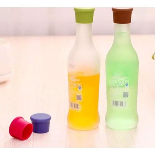 1Pcs Silicone Bottle Caps Beer Beverage Cover Coke Soda Leak Free Champagne Closures Fresh Saver Stopper Kitchen Bar Accessories