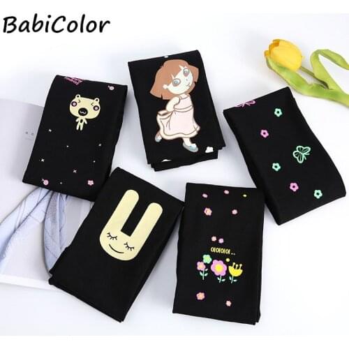 Cute Baby Girls Leggings Printing Flower Legging Infant Toddler Leggings 1-7y Girl Pants Kids Trousers