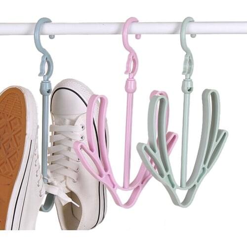 Multi-function Shoe Airing Device Small Shoe Airing Rack Shoe Airing Rack Balcony Shoe Hanging Rack Creative Double Hook Sandal