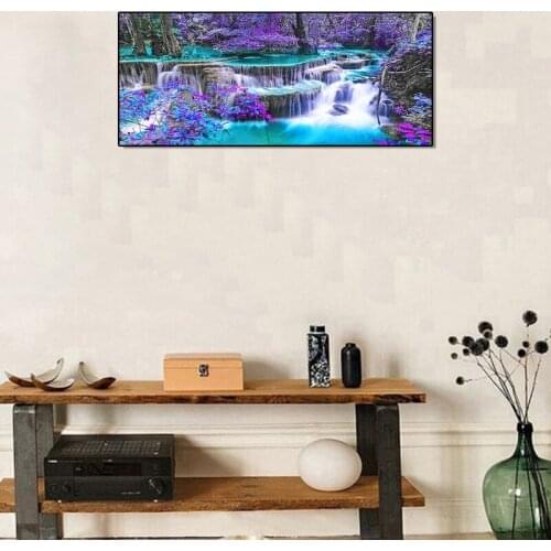 Mountain Spring 5D Full Drill Diamond Painting Embroidery Cross Stitch Kits DIY Rhinestone Crystal Home Decoration