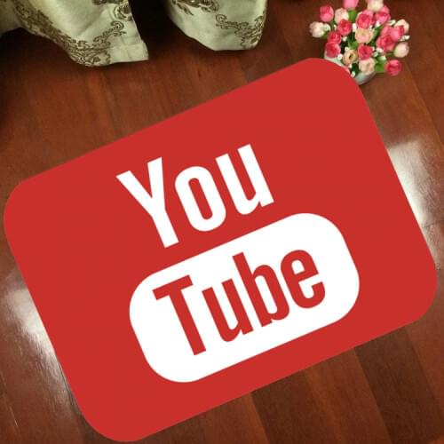 Mats Anti Slip Floor Mat Fashion cartoon Youtube Social Carpet Printed Pattern Carpet Rug for Bathroom Door Living Room